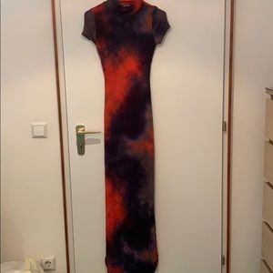 Fashion Nova Tie Dye Maxi Dress